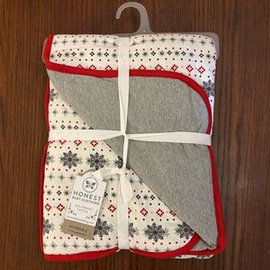 Honest Baby - Organic Cotton Quilted Blanket with Snowflake Pattern